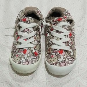 BOBS size 6 animated slip ons..puppies